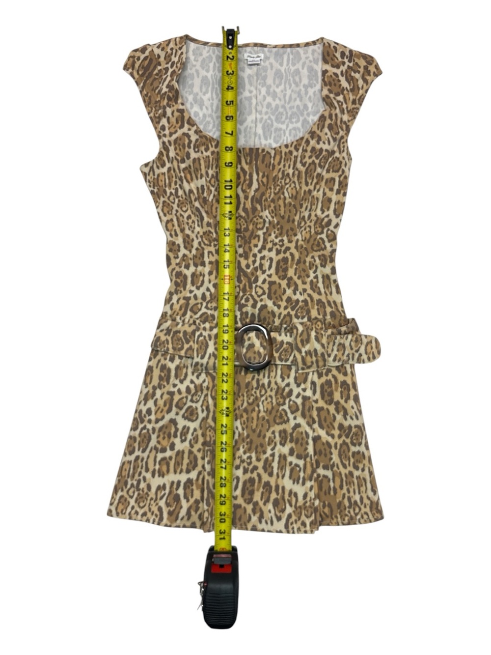Kimchi Blue Y2K Tate Belted Drop Waist Mini Dress Women's Size Small - Picture 6 of 8